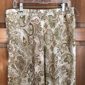 Multi color skirt in pale greens